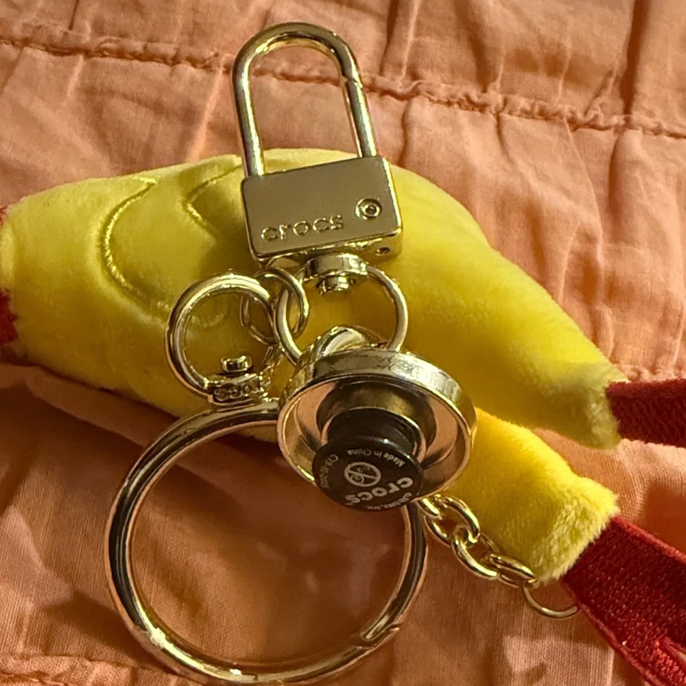 Jibbitz Yellow Plush Chicken Keychain